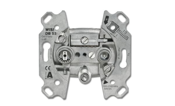 Busch-Jaeger 0230-0-0384, Satelliitti + TV + Radio, Metallinen, 70 mm, 69 mm, 22 mm Metallinen