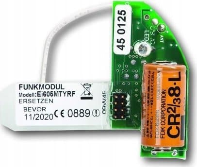 ABB 6828, Transmitter / receiver heater assembly, Røykalarm, Busch-Smoke alarm detector RF, Lithium, 1 stykker, 56 mm