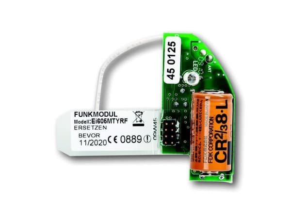 ABB 6828, Transmitter / receiver heater assembly, Røykalarm, Busch-Smoke alarm detector RF, Lithium, 1 stykker, 56 mm