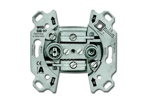 Busch-Jaeger 0231-101, TV + Radio, RoHS, Metallisk, 70 mm, 22 mm, 69 mm