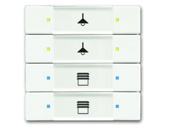 Busch-Jaeger 6127/02-884, Valkoinen, Ruuviton, Busch-Jaeger, Matta, 6120-0-0071 6120-0-0074 6310-0-0059 6310-0-0060 6900-0-1703, CE