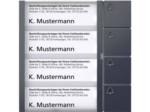 Siedle 210005000-00 Dørtelefon-tilbehør Funktionsmodul Antracit