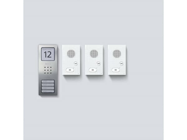 Siedle SET CAB 850-3 E/W Dørsamtaleanlæg Bredbånd Inforfelt Sølv, Hvid