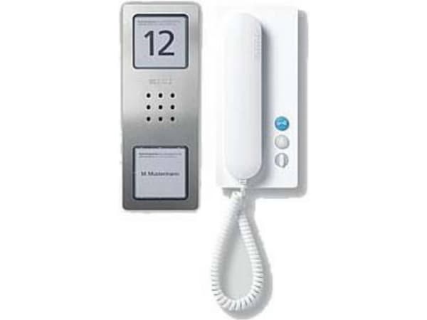 Siedle SET CA 812-1 E/W, Koblet med ledninger (ikke trådløs), Rustfritt stål, Hvit, Vegg