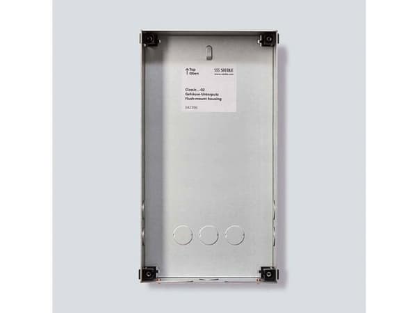 Siedle GU CL 04-0, Monteringsboks, Sort, Rustfritt stål, Siedle, Galvanisert stål, 154 mm, 65 mm
