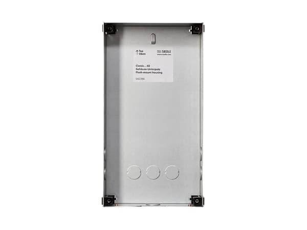 Siedle GU CL 04-0, Monteringsboks, Sort, Rustfritt stål, Siedle, Galvanisert stål, 154 mm, 65 mm