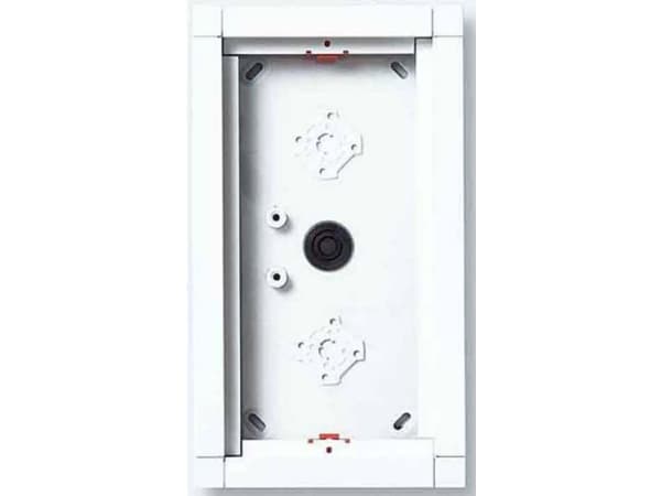 Siedle GA 612-2/1-0 W, Skyllemonteringsboks, Hvit, Siedle, Aluminium, Overflate, 132 mm