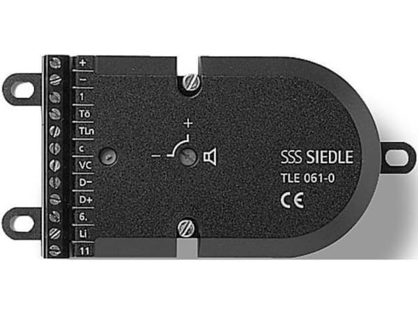 Siedle TLE 061-01, Høyttalermodul, Sort, Siedle, CE, 124 mm, 31 mm