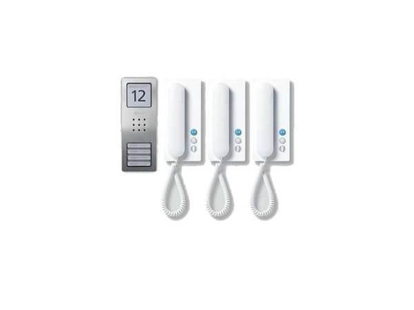 Siedle SET CA 812-3 E/W, Koblet med ledninger (ikke trådløs), Rustfritt stål, Hvit, Vegg