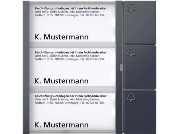 Siedle 210004999-00 Dørtelefon-tilbehør Funktionsmodul Antracit