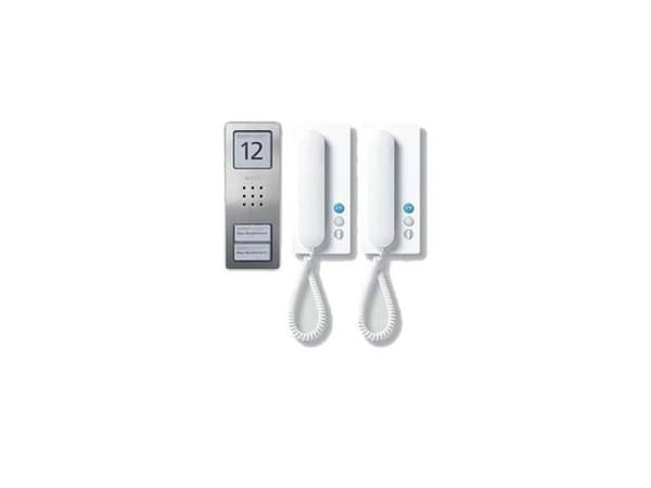 Siedle SET CA 812-2 E/W, Koblet med ledninger (ikke trådløs), Rustfritt stål, Hvit, Vegg