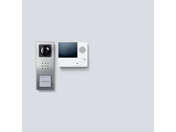 Siedle SET CVB 850-1 E/W Video-dørsamtaleanlæg Bredbånd Sølv, Hvid