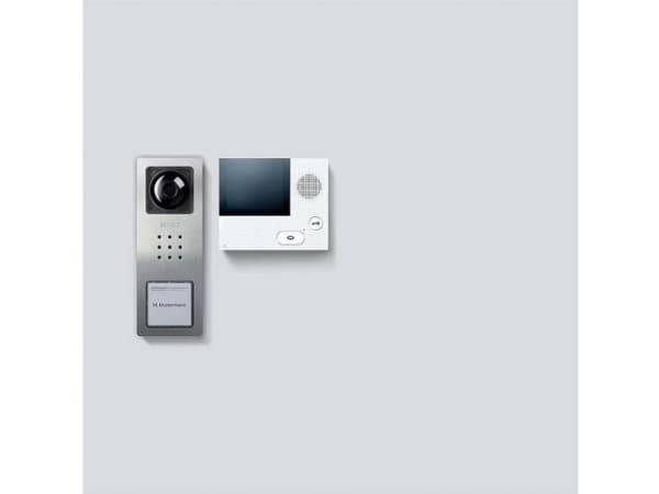 Siedle SET CVB 850-1 E/W Video-dørsamtaleanlæg Bredbånd Sølv, Hvid
