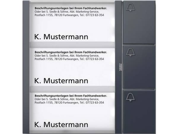 Siedle 210004909-00 Dørtelefon-tilbehør Funktionsmodul Antracit