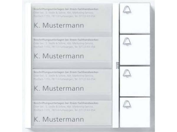 Siedle-painikemoduuli 4 painiketta TM 612-4 SM 200035528-00 ( 200035528-00 )