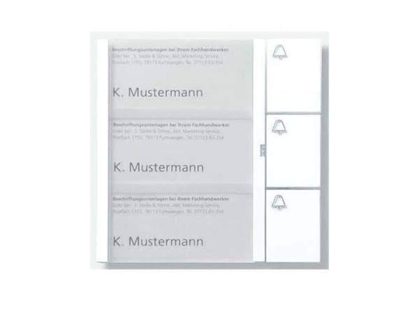 Siedle TM 612-3 W, Anropsknappmodul, Hvit, Siedle, -20 - 55 °C, 99 mm, 27 mm