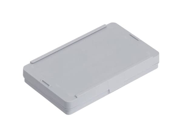 Alutec 66016 Dåse med hængsel (L x B x H) 136 x 87 x 19 mm Grå 1 stk