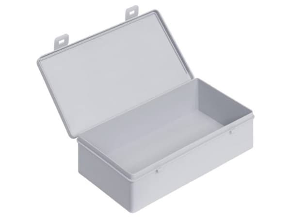 Alutec 66020 Box med gångjärn (L x B x H) 225 x 125 x 60 mm Grå 1 st