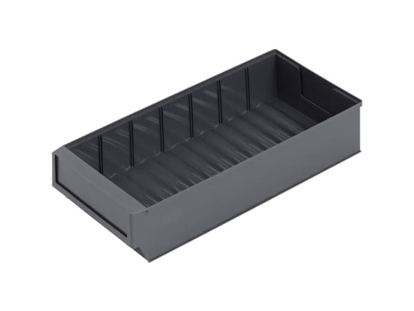 Alutec 66030 Opbevaringskasser (L x B x H) 400 x 183 x 81 mm Mørkegrå 1 stk