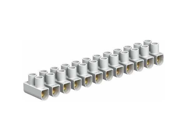 OBO Bettermann 2056070 Rörled flexibel: - stift: 4-4 mm² Antal poler: 12 1 st Vit