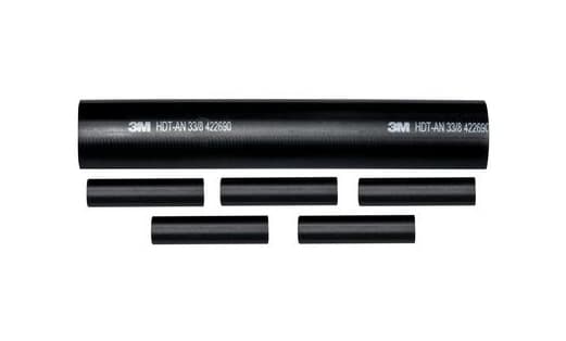 3M TE100050950, Kutistesukka, Musta, 5 kpl, 135 °C