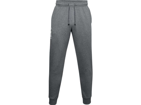 Men's Under Armour Rival Fleece 3Logo Jogger Pants Dark Grey 1357131 012