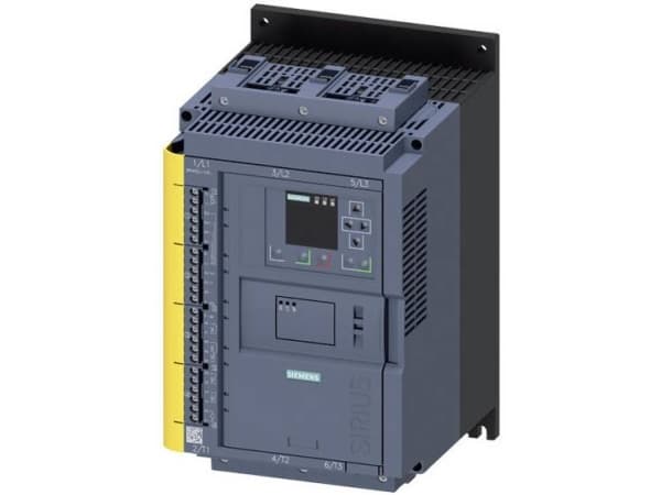 Siemens 3RW5524-1HF04 Pehmokäynnistysyksikkö Moottorin teho 400 V:lla 22 kW Moottorin teho 230 V:lla 11 kW 200 V, 480 V Nimellisvirta 47 A