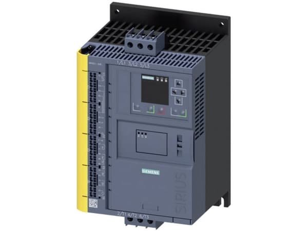 Siemens 3RW5514-3HF14 Pehmokäynnistysyksikkö Moottorin teho 400 V:lla 7,5 kW Moottorin teho 230 V:lla 4 kW 200 V, 480 V Nimellisvirta 18 A