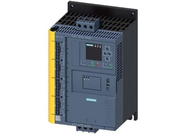 Siemens 3RW5517-3HF14 Pehmokäynnistysyksikkö Moottorin teho 400 V:lla 18,5 kW Moottorin teho 230 V:lla 11 kW 200 V, 480 V Nimellisvirta 38 A