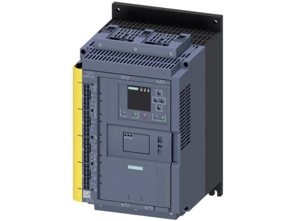 Siemens 3RW5525-3HF04 Pehmokäynnistysyksikkö Moottorin teho 400 V:n jännitteellä 30 kW Moottorin teho 230 V:n jännitteellä 18,5 kW 200 V, 480 V Nimel