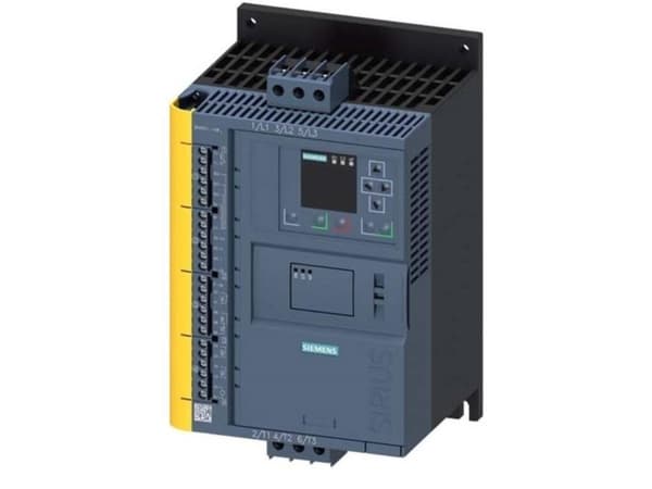Siemens 3RW5517-1HF04 Pehmokäynnistysyksikkö Moottorin teho 400 V:lla 18,5 kW Moottorin teho 230 V:lla 11 kW 200 V, 480 V Nimellisvirta 38 A