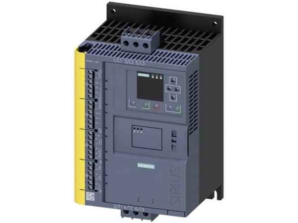 Siemens 3RW5514-1HF04 Pehmokäynnistysyksikkö Moottorin teho 400 V:lla 7,5 kW Moottorin teho 230 V:lla 4 kW 200 V, 480 V Nimellisvirta 18 A