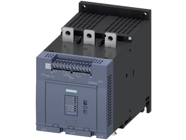 Siemens 3RW5073-6AB14 Pehmokäynnistysyksikkö Moottorin teho 400 V:lla 132 kW Moottorin teho 230 V:lla 75 kW 200 V, 480 V Nimellisvirta 250 A