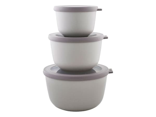 Rosti Mepal - Cirqula High Bowl Set Of 3 - Nordic White (233094)