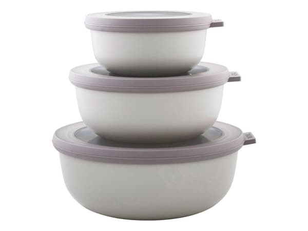 Mepal - Cirqula Low Bowl Set Of 3 - Nordic White (233088)