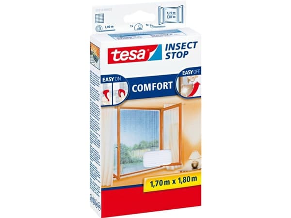 TESA Insect Stop Comfort, 1700 x 10 x 1800 mm, 141 g, Valkoinen, 454 g
