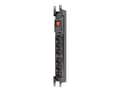Miniatyrbild 4 av 5: Armac M6 Rack - Effektband - AC 230 V - 3680 Watt - ingång: ström - utgångskontakter: 6 (6 x IEC 60320) - 19" - 1.5 m sladd - svart