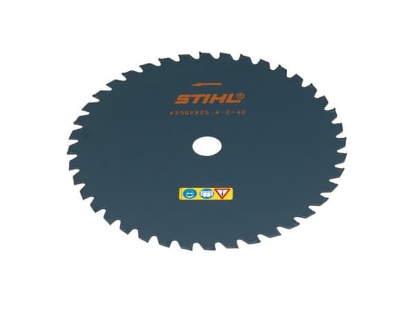 Stihl 40017133806, Raivaussahan terä, Musta, Metalli, 1 kpl, 250 mm