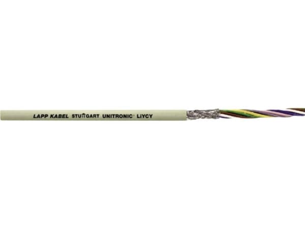 LappKabel 0034315, LiYCY Control Data Cable, 15 x 14 mm², Grey Sheath