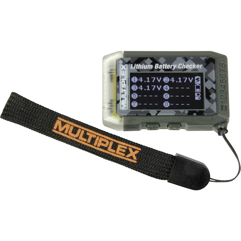 Batteritestare Multiplex Lithium Battery Checker Instickssystem: Graupner/JR, JST EH Balancer