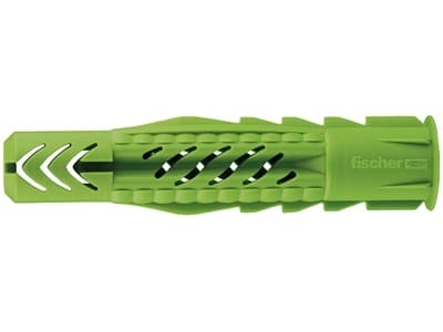 Fischer UX, Väggplugg, Tegel, Betong, Gipsblock, Gipsskiva, Nylon, Nylon, Grön, 6 mm