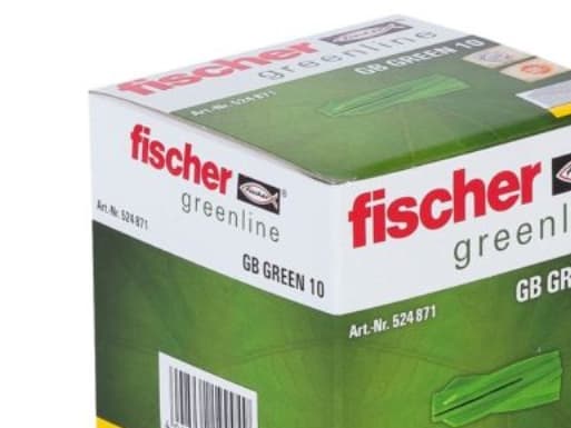 Fischer 524871, Muuriankkuri, 55 mm, 1 cm, 6,5 cm, 18 kpl, Laatikko