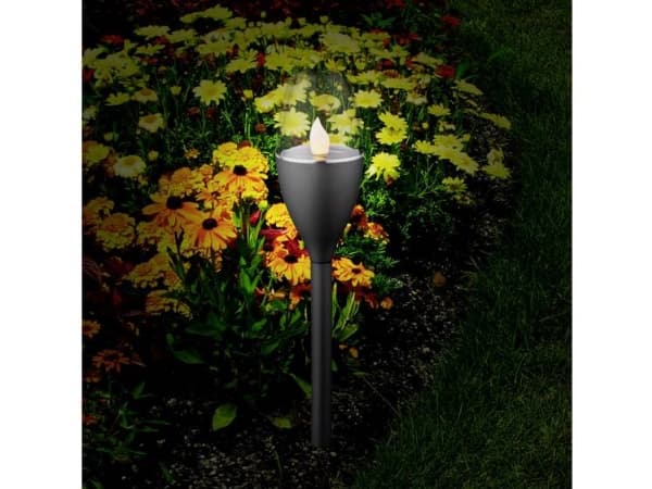 Sygonix LED-trädgårdslampa SY-4674430 Set med 5 LED (RGB) 0,05 W Varmvit Svart
