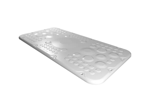 Rittal AX 2567.300 Laippalevy (L x B) 221 mm x 436 mm Muovi Grå 1 stk