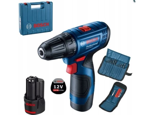 Batteridrevet drill Bosch GSR 120-LI 12 V 2 x batteri 2 Ah (06019G8002)