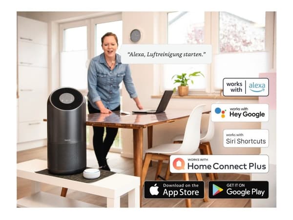 Hama "Smart" - Luftrenare - bord, golvstående - svart titan