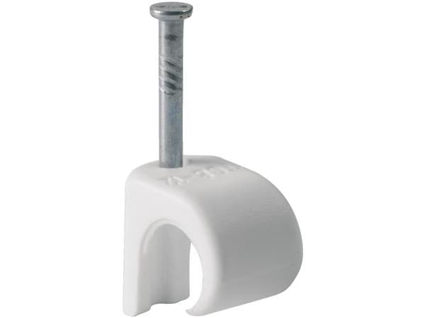 SCHNEIDER ELECTRIC Thorsman clips tc7-10/25mm h rund hvid, 20 stk- I pose for DIY