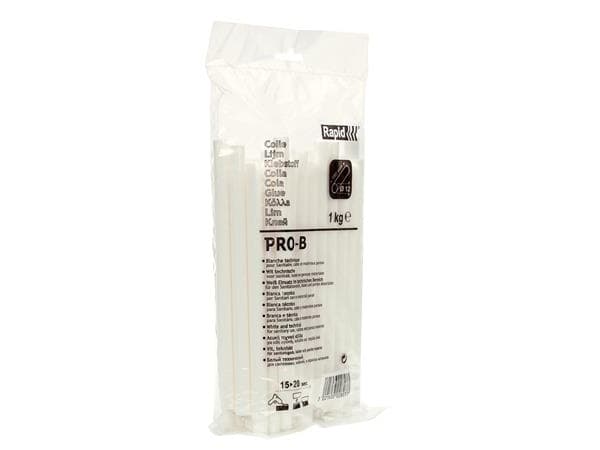RAPID 12 mm hvide limpatroner til sanitet og kabler. Pakke med 1 kg.