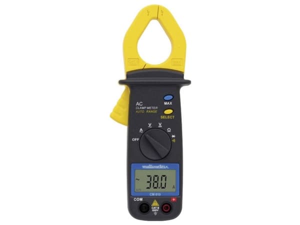 Multimetrix CM 610 Strømtang digital CAT III 300 V Visning (counts): 2000