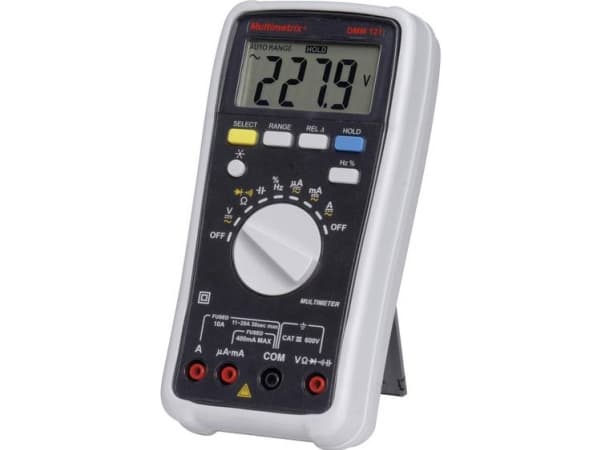 Multimetrix DMM 121 Hånd-multimeter digital CAT III 600 V Visning (counts): 4000
